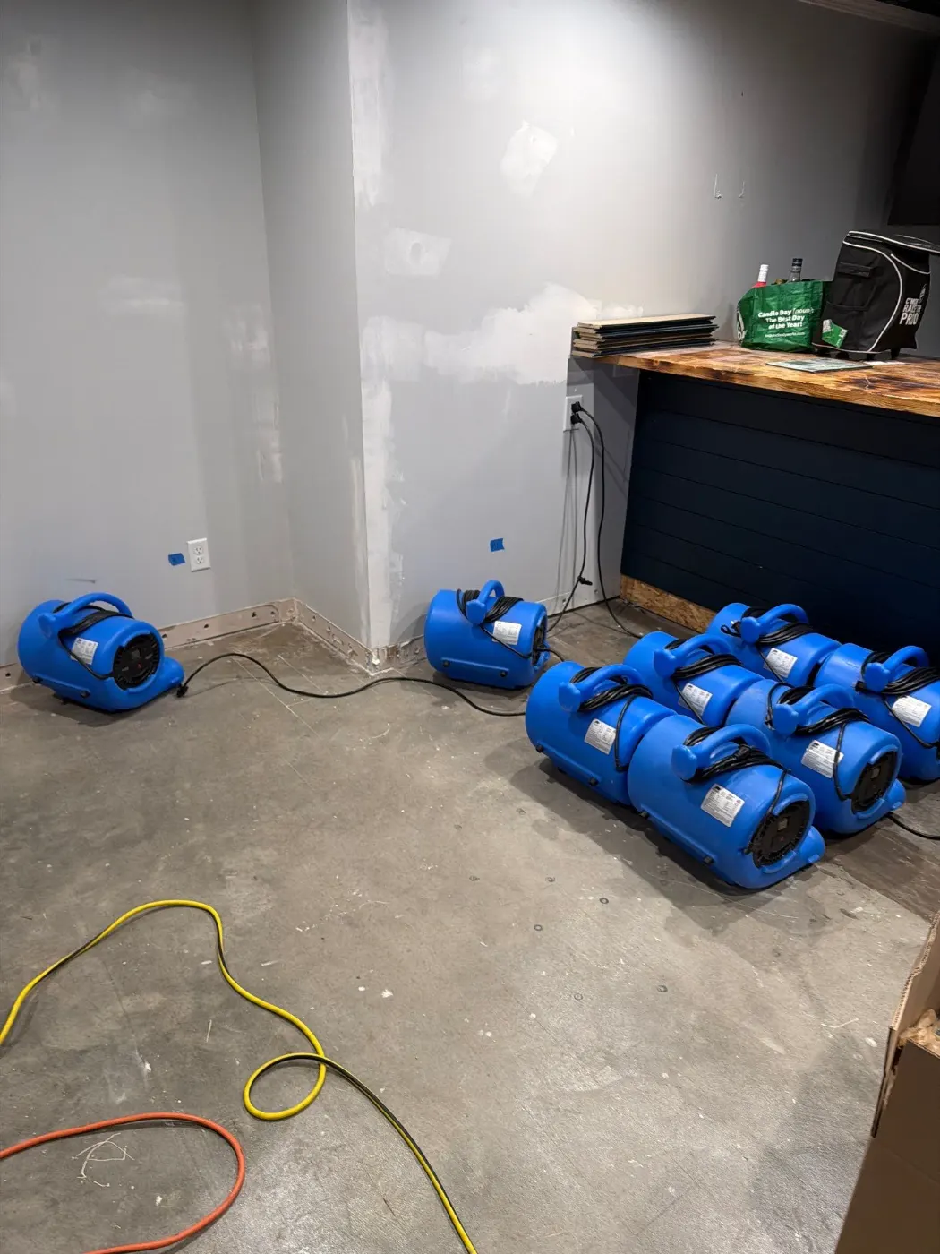 IICRC certified drying setup in Morgan County, IN