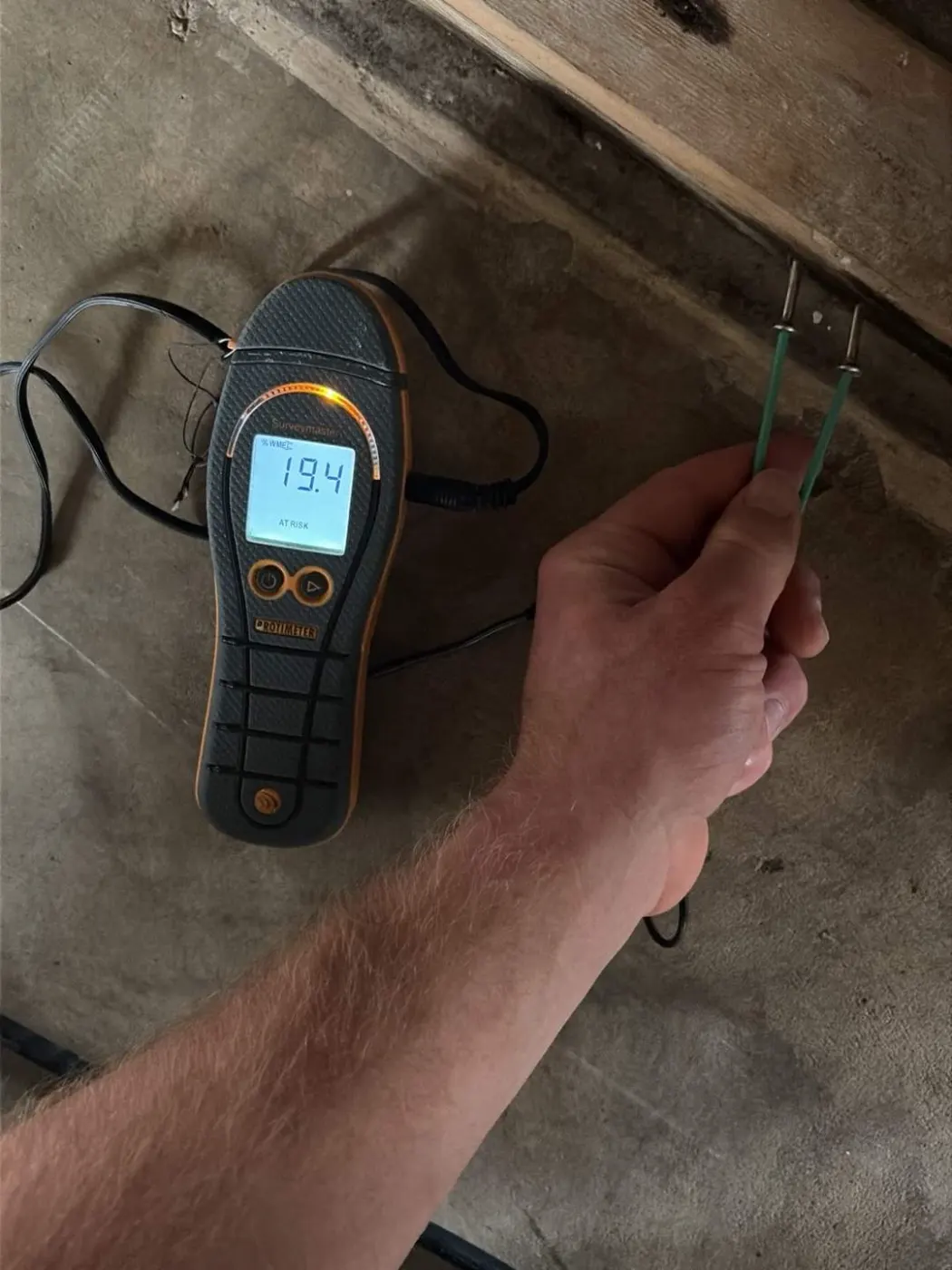 Documented moisture readings in Morgan County, IN